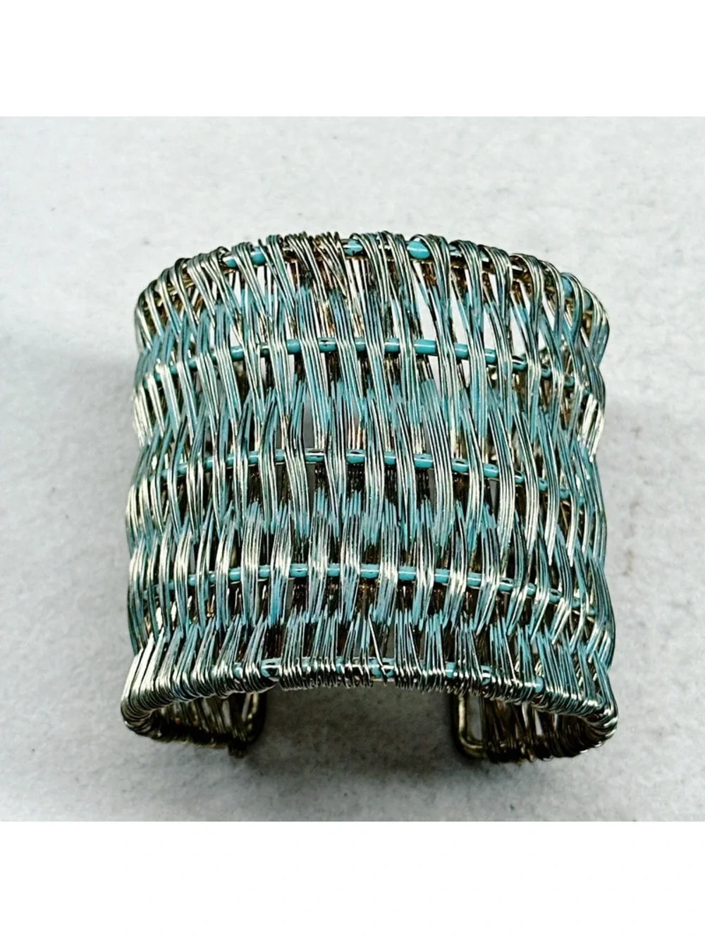 87a. Bronze Woven Boho Cuff
